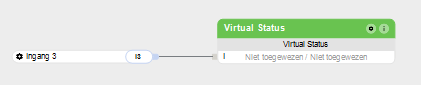 A sensor attached to a Virtual Status block in Loxone Config